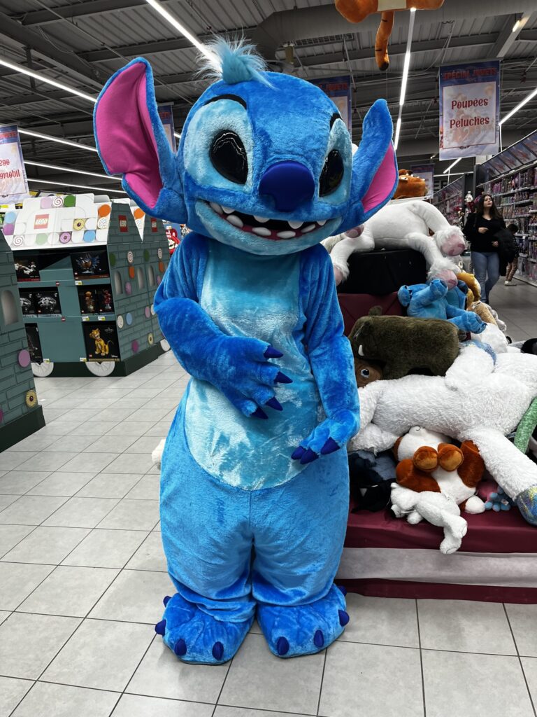 Mascotte Stitch temps d'éveil